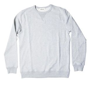 The French Terry Crewneck in Heather Grey - 40